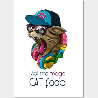 Sell me magic cat food - Catsondrugs.com - Techno Party Ibiza Rave Dance Underground Festival Spring Break  Berlin Good Vibes Trance Dance technofashion technomusic housemusic Posters and Art